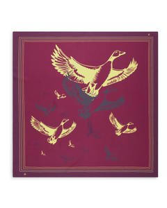 Large Silk Scarf - Burgundy
