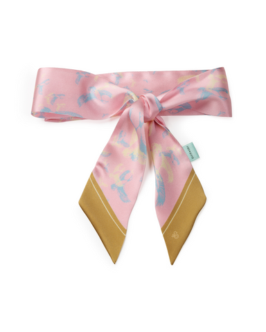 Silk Twilly - Blush Pink