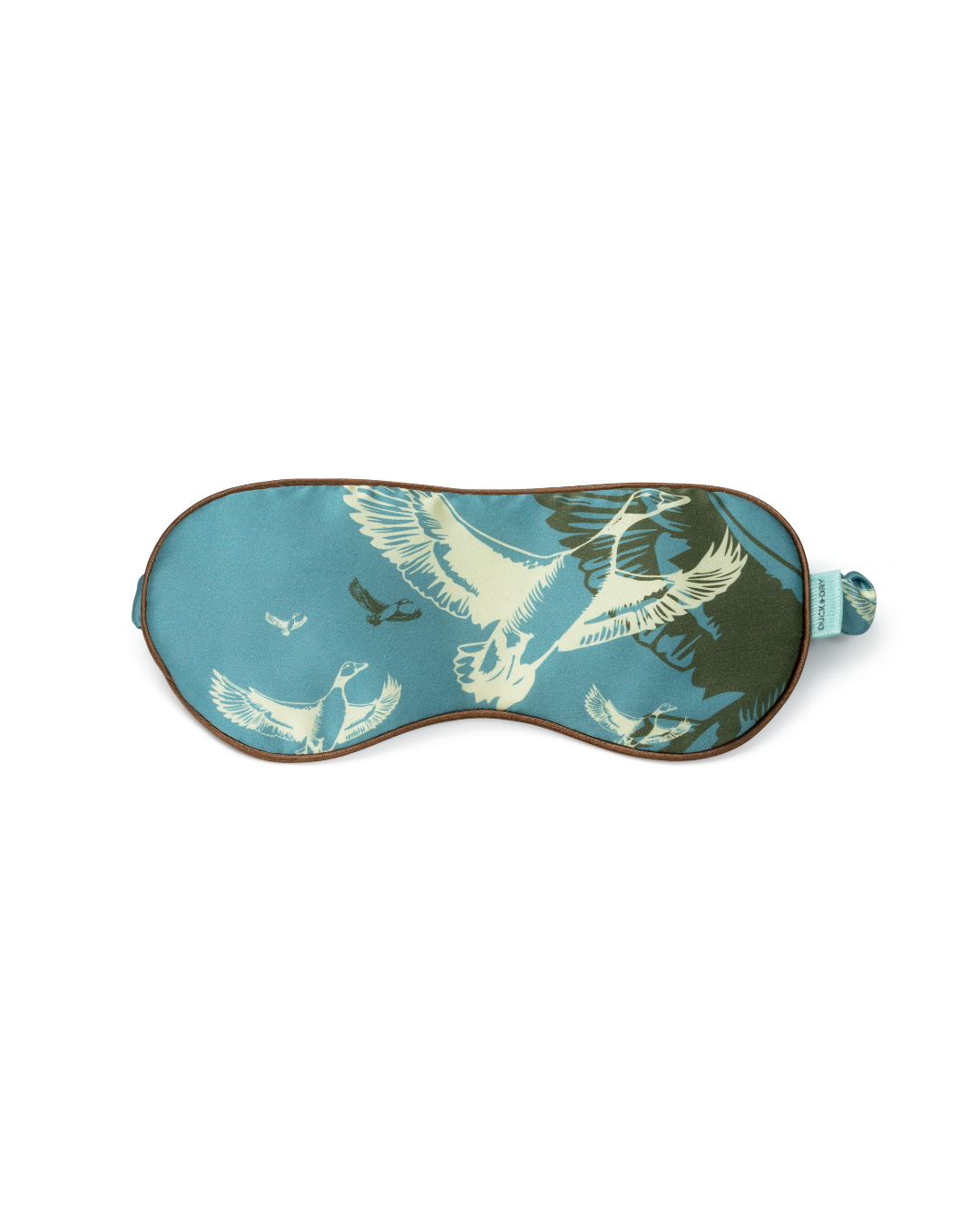 Silk Sleep Mask & Bow Scrunchie Set - Teal