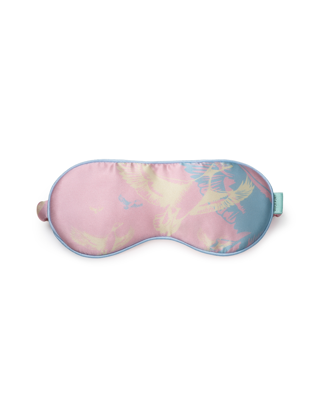 Silk Sleep Mask & Bow Scrunchie Set - Blush Pink
