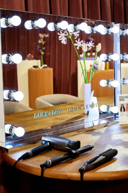 Duck & Dry pop-up styling station at John Lewis location