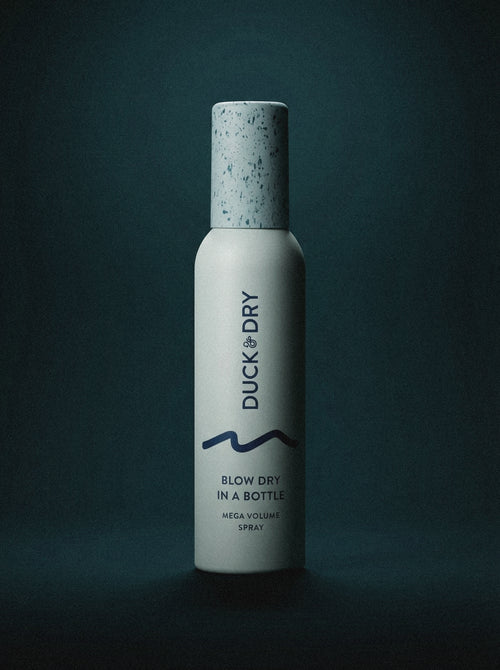 Duck & Dry Blow Dry in a Bottle mega volume spray for creating a bouncy blow dry at home.