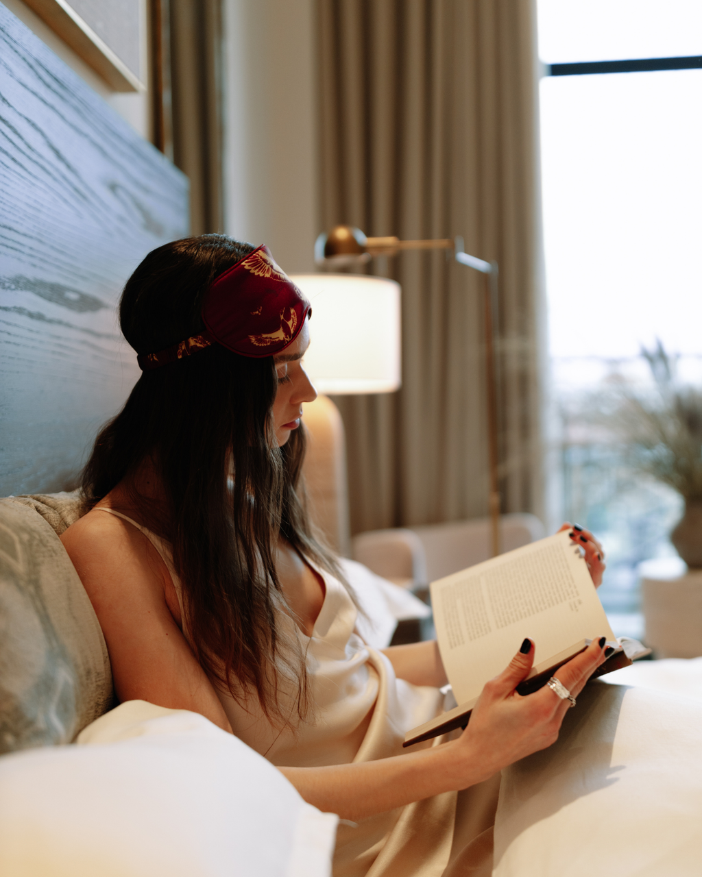 Silk Sleep Mask - Burgundy