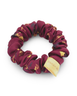 Thin Silk Scrunchie - Burgundy