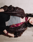 Silk Twilly - Burgundy