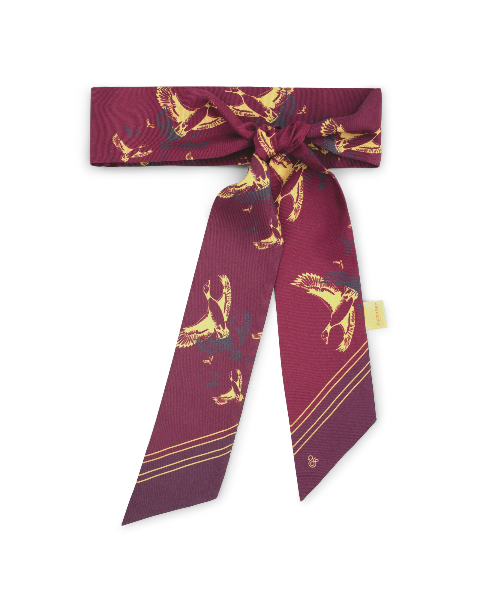 Silk Twilly - Burgundy
