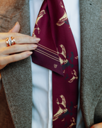 Silk Twilly - Burgundy