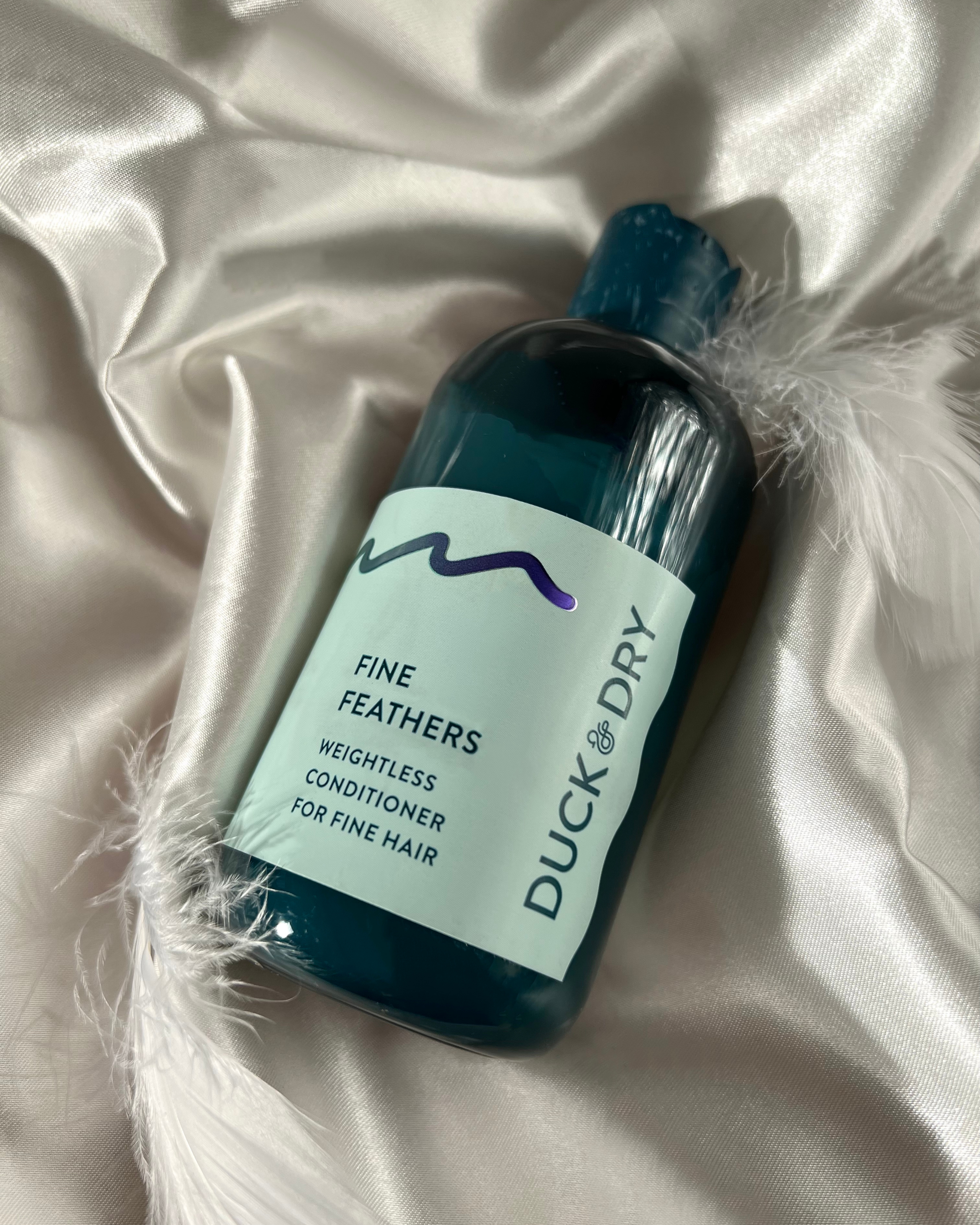 DUCK & DRY FINE FEATHERS CONDITIONER FOR THIN HAIR, WEIGHTLESS HYDRATING VOLUME CONDITIONER
